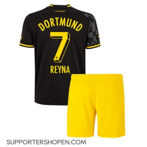 Borussia Dortmund Giovanni Reyna #7 Bortatröja Barn 2022-23 Kortärmad (+ korta byxor)